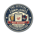 The Official Complaints Department seal