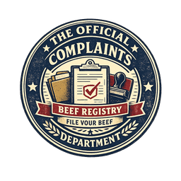 The Official Complaints Department seal